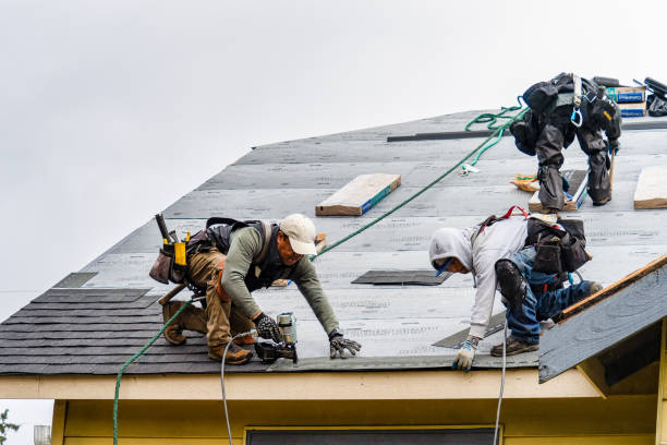 Professional Gutter Installation technician working in Vernon, CO